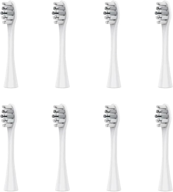 8pcs White