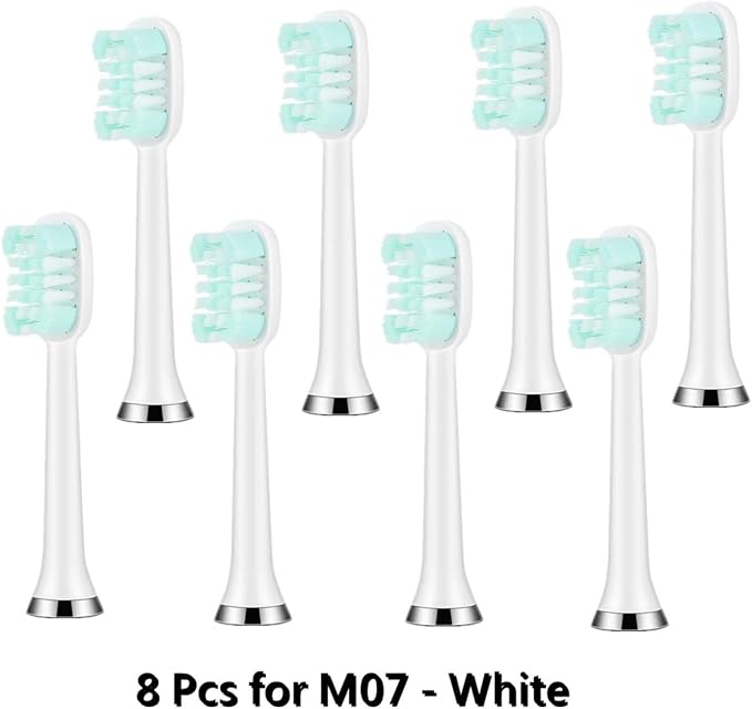8pcs White