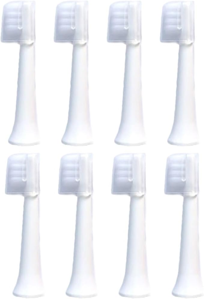 8 Pcs White
