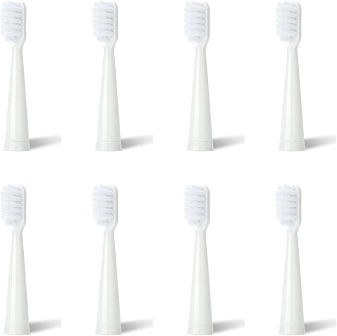 8pcs White