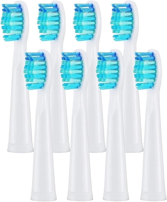 8 Pcs White