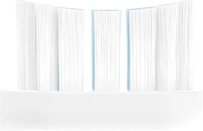 4pcs White and Blue