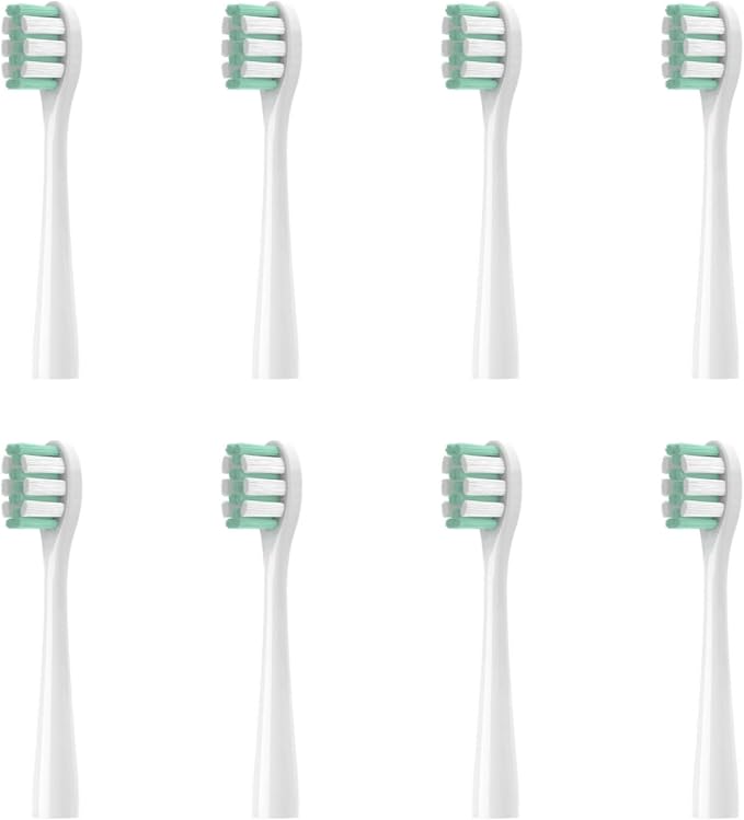 8pcs White