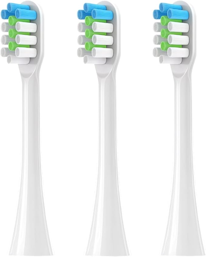3 White Brush Heads