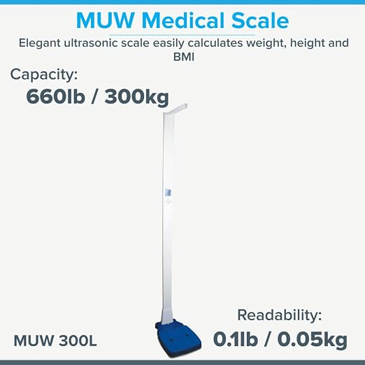 MUW 300L: 660lb / 300kg x 0.1lb / 0.05kg