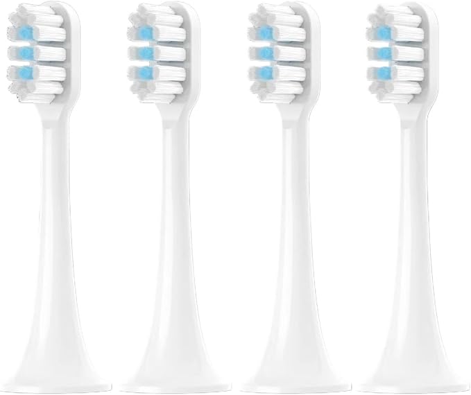 4 Pcs White Blue