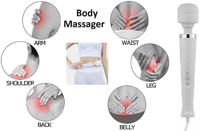 White Big and Pink Massage Tool