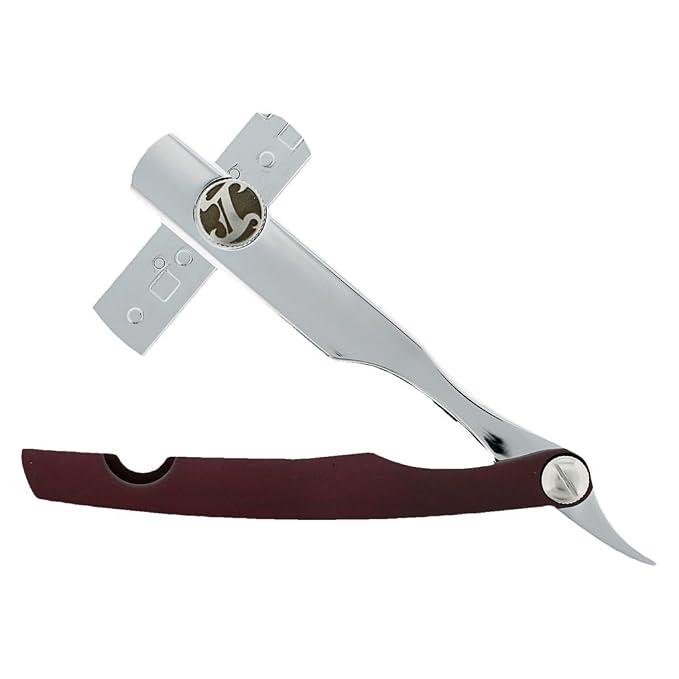 Burgundy Scale on Chrome Razor