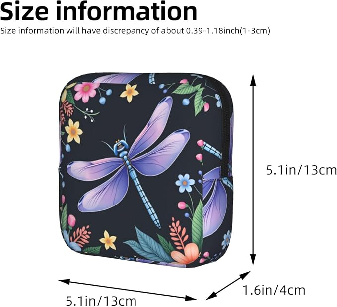 Vibrant Dragonfly Floral