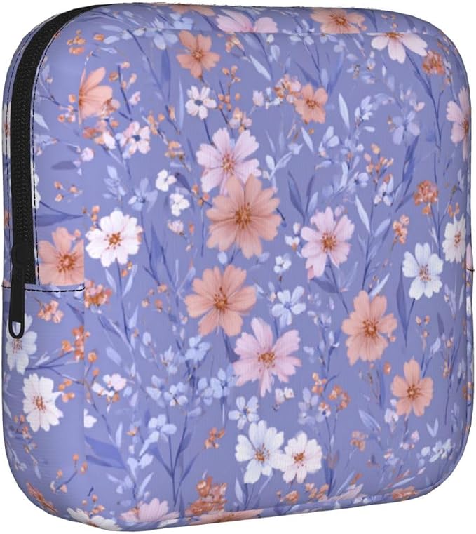 Purple Wildflower Pink White Floral