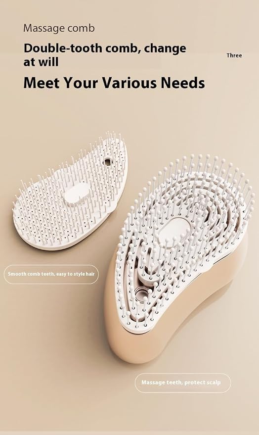 Vibrating Hair Brush With Mist Spray