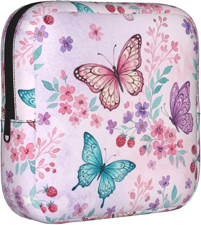 Butterfly Pink Floral Purple