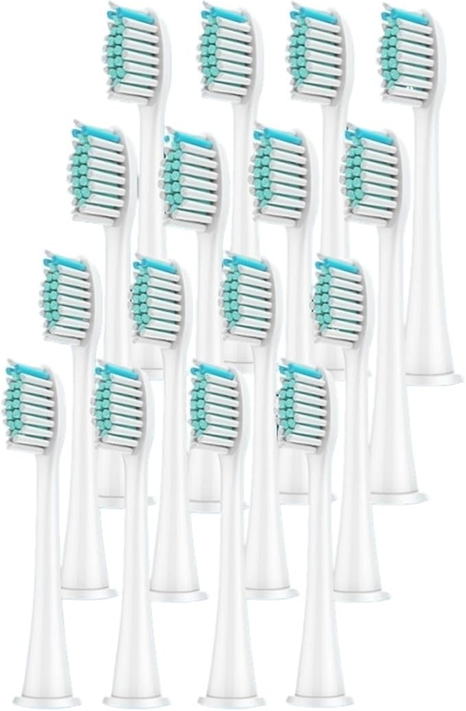 16pcs White
