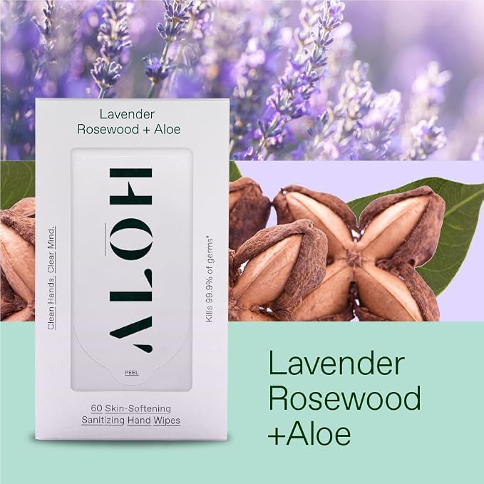Lavender Rosewood 3 pack 20ct Wipes (60 wipes)