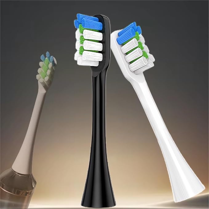 3 White Brush Heads