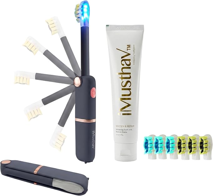 Grey Foldable Travel Whitening