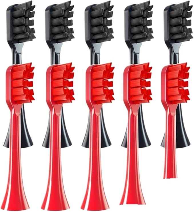 10pcs Black Red
