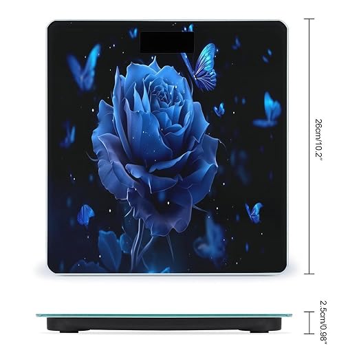 Blue Rose With Butterflies Night Glow