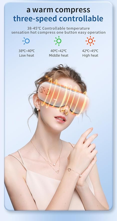 White Single-layer Airbag Eye Massager