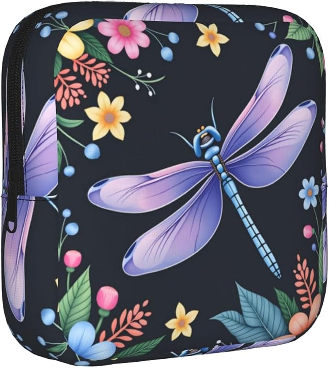 Vibrant Dragonfly Floral