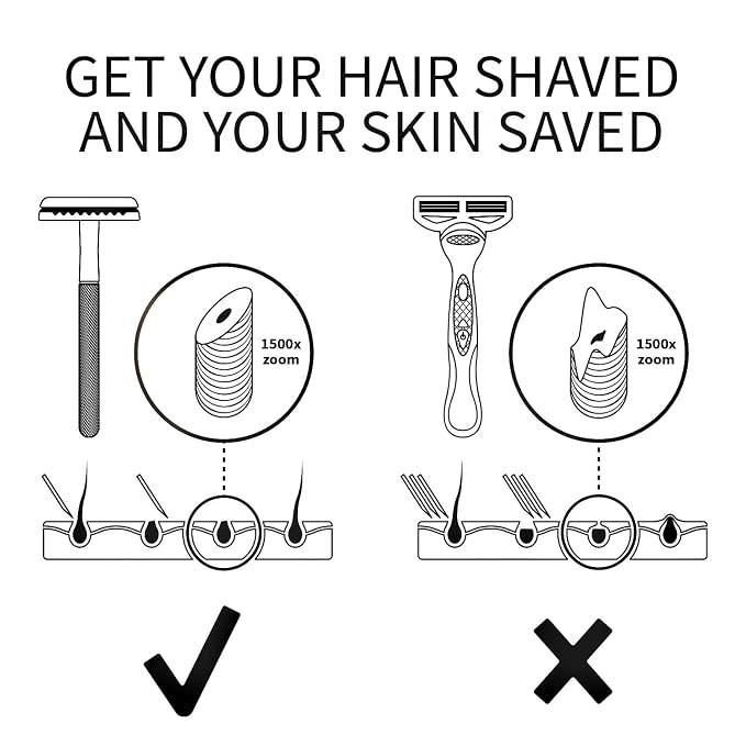 Black Razor with Stand