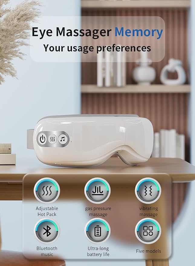 White Single-layer Airbag Eye Massager