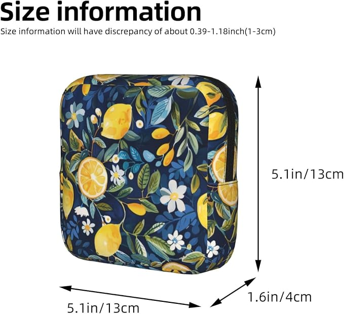 Lemon Floral Navy Blue