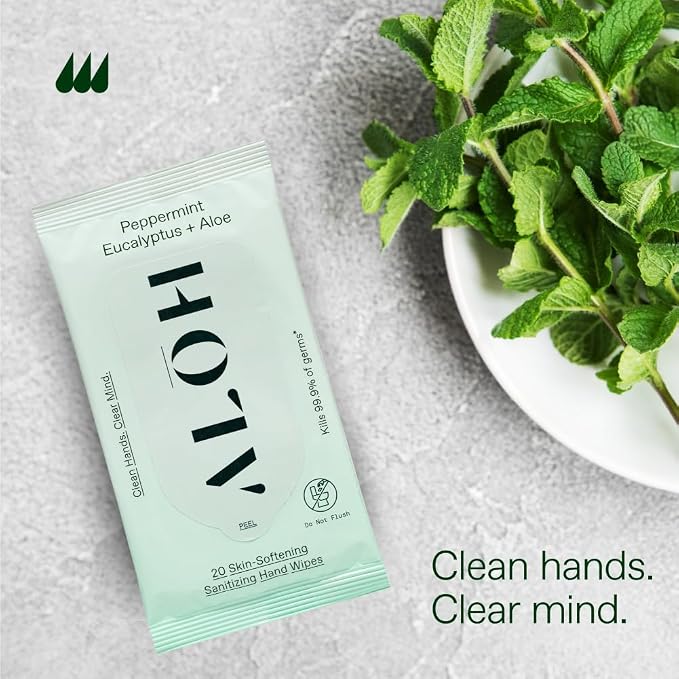 Peppermint Eucalyptus 6 pack 20ct Wipes (120 wipes)