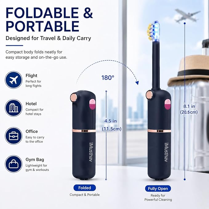 Grey Foldable Travel Uv-c