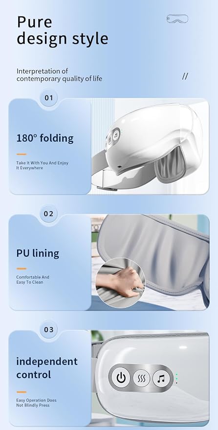 White Double-layer Airbag Eye Massager