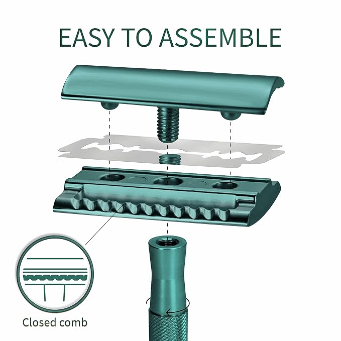 Sea Green Razor with Stand
