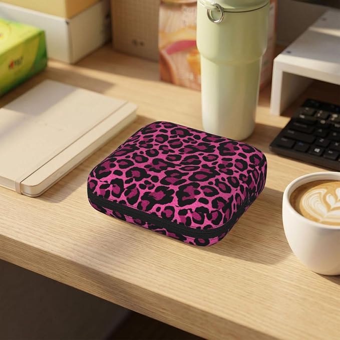 Pink Leopard Print Black