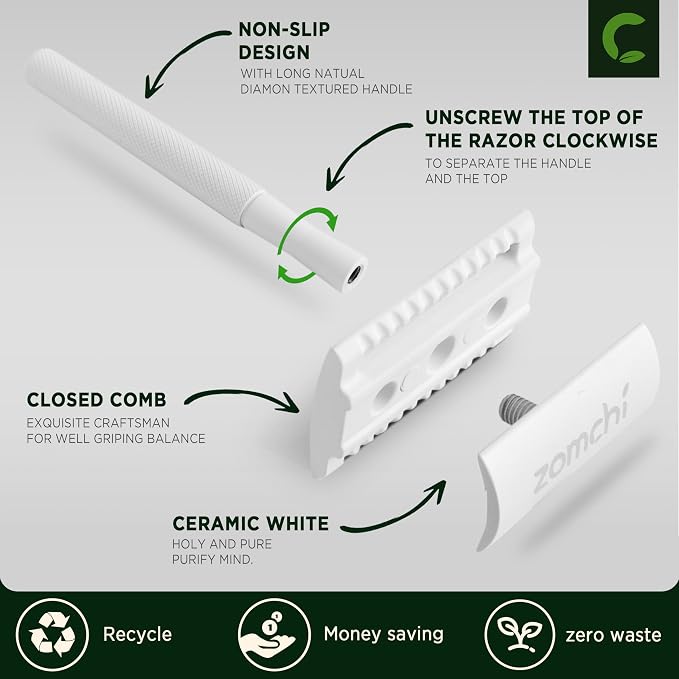 White Razor with Stand