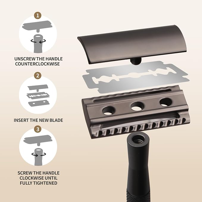 3-Piece Razor (Matte Black)