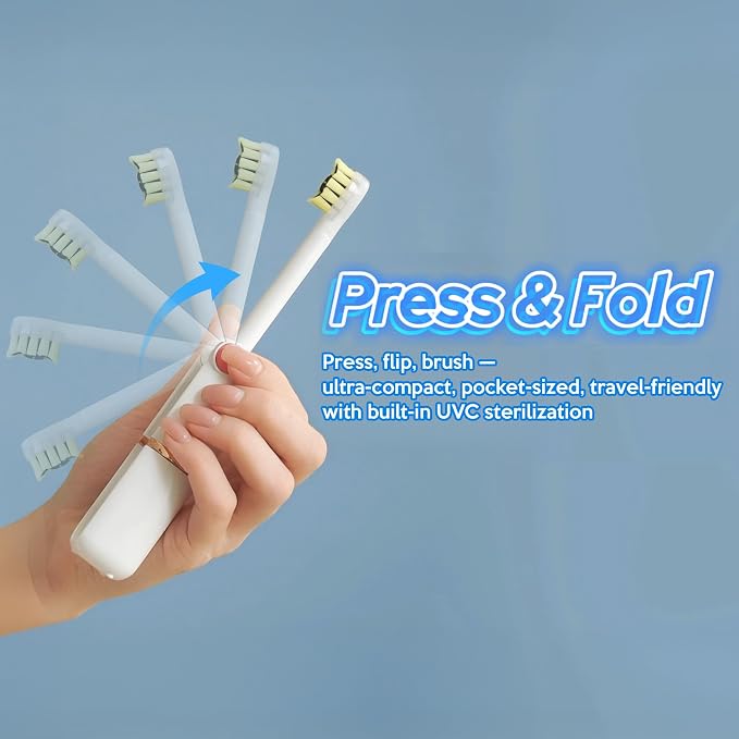 White Foldable Travel Uv-c