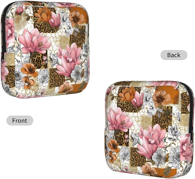 Pink Leopard Print Floral Gold