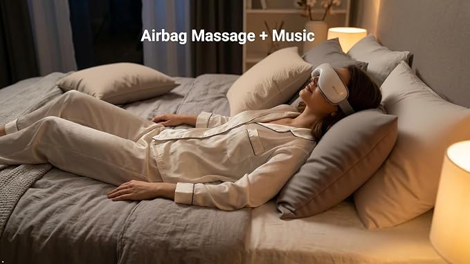 White Single-layer Airbag Eye Massager