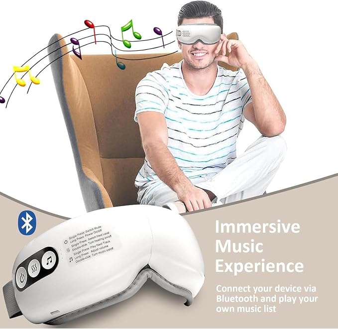 White Single-layer Airbag Eye Massager