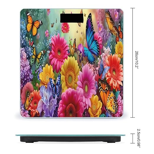 Colorful Flowers And Butterflies