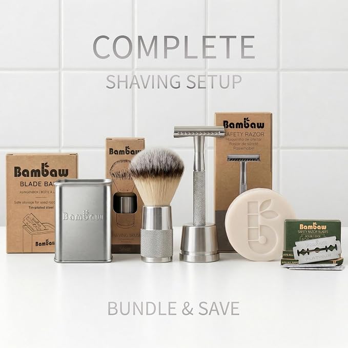 Silver Razor with Stand