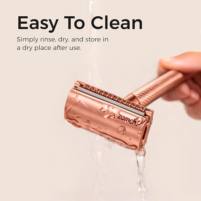 Rose Gold Razor with Stand