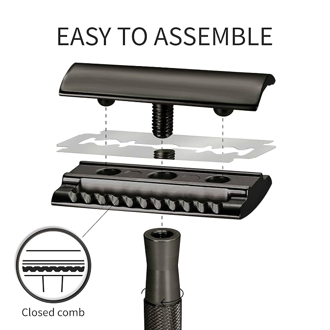 Black Razor with Stand