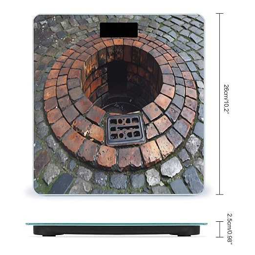 Circular Brick Drain With Metal Grate