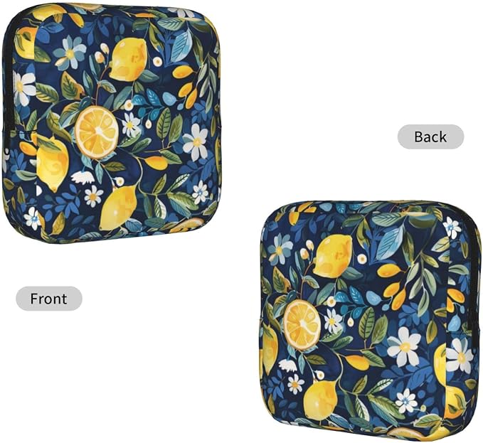 Lemon Floral Navy Blue