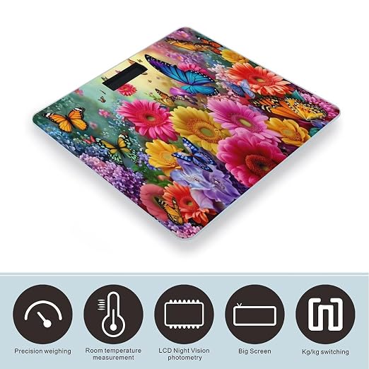 Colorful Flowers And Butterflies