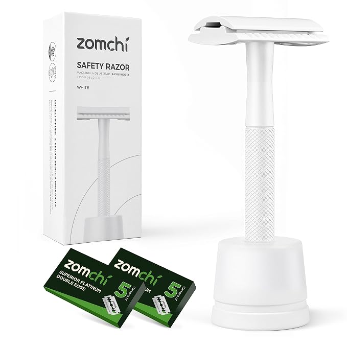 White Razor with Stand