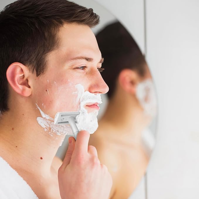 White Razor with Stand