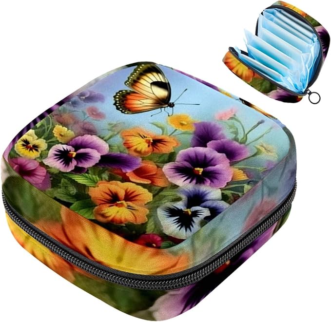 Pansies with Butterfly