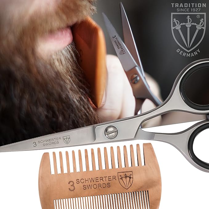 Beard / Mustache Scissors With Comb