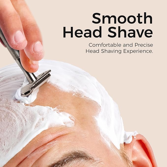 Matte Silver Razor with Stand